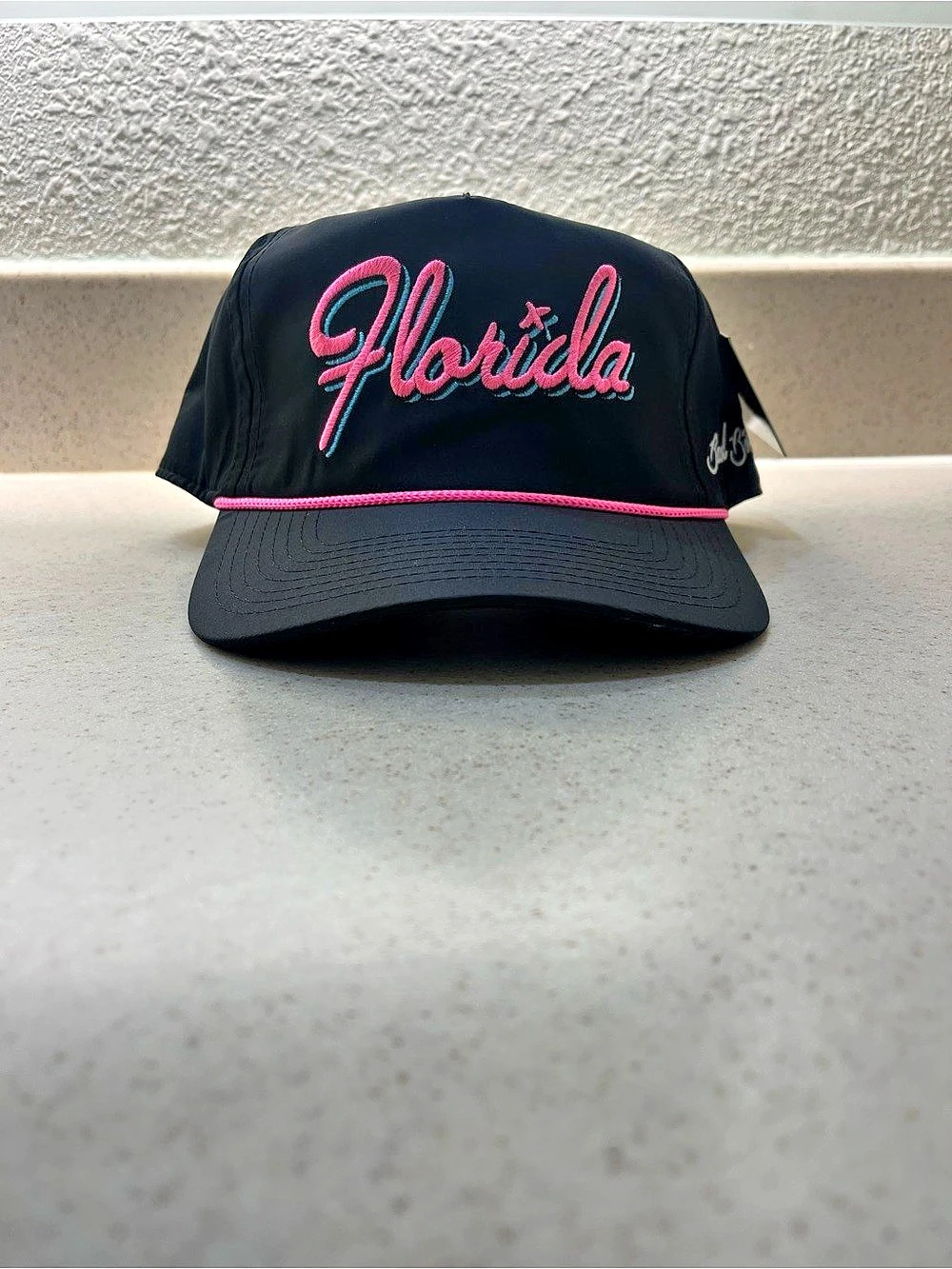 Bad Birdie Florida Rope Hat Black & Pink